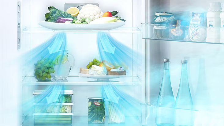 tủ lạnh LG 217 lít LTB21BLMD sử dụng công nghệ làm lạnh đa chiều