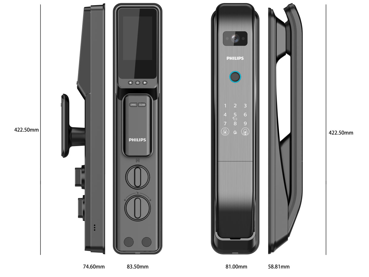 Khóa vân tay có camera Philips DDL303-VP