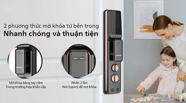 Khóa vân tay cửa gỗ