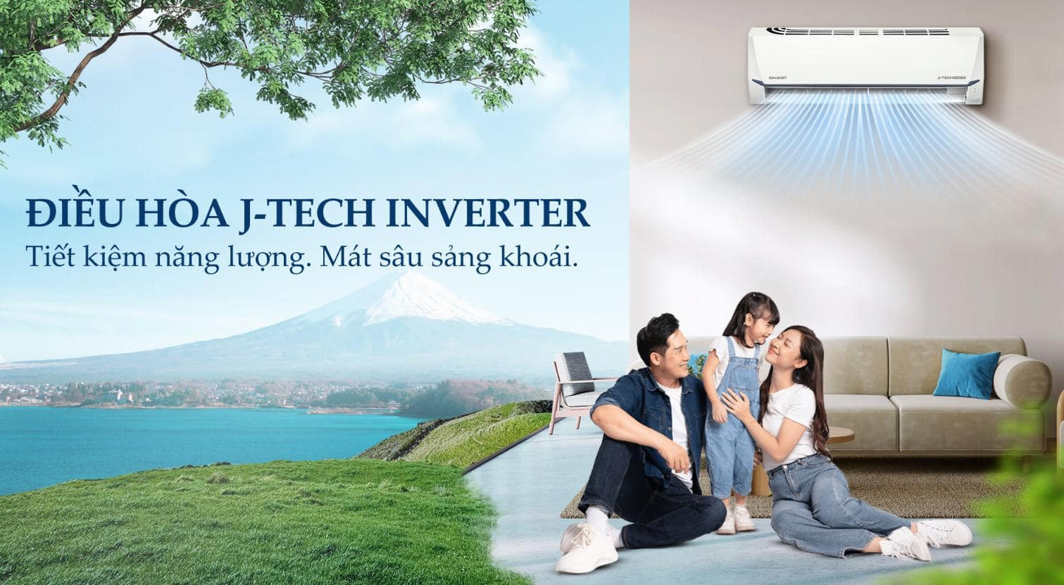Máy lạnh Sharp Inverter 1.5HP AH-X13CEWA