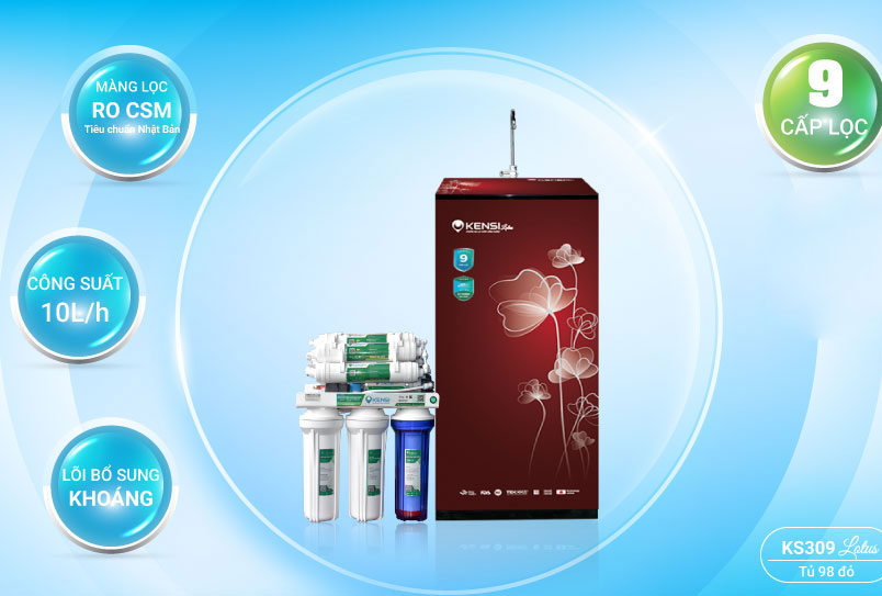 Máy lọc nước RO Kensi Lotus KS309-98N