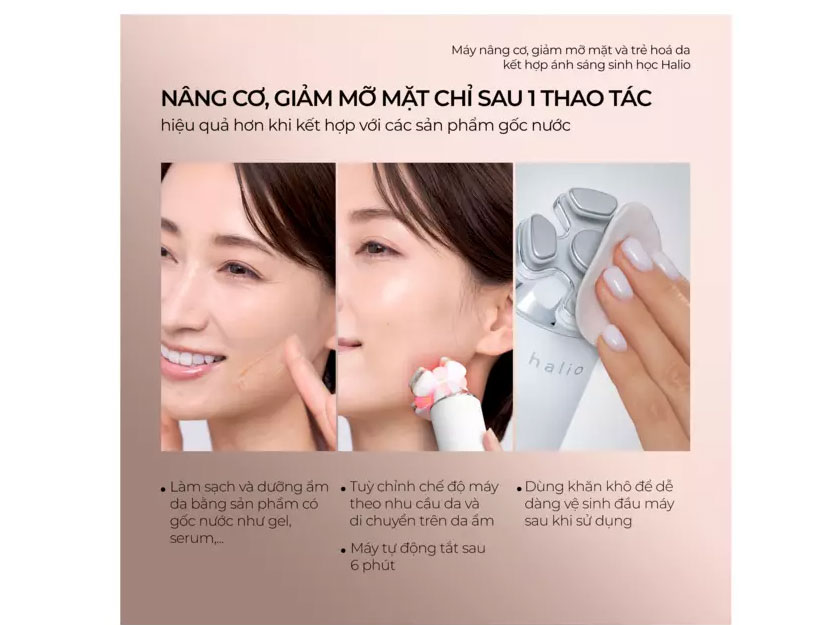Máy nâng cơ mặt Halio RevitaWave Skin Rejuvenator