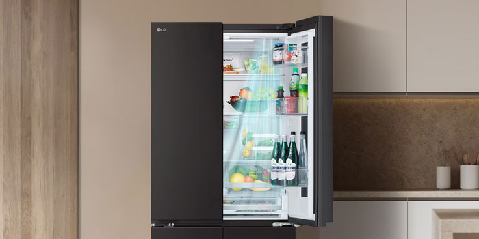 tủ lạnh LG Inverter 617 lít Multi Door InstaView LFB61BLGAI sử dụng nhiều công nghệ làm lạnh hiện đại