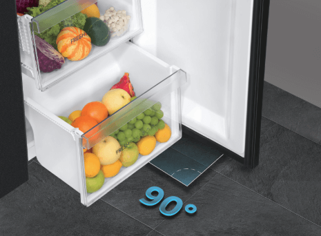 Tủ lạnh AQUA AQR-S612XA(CBC) có góc mở cửa tủ 90 độ