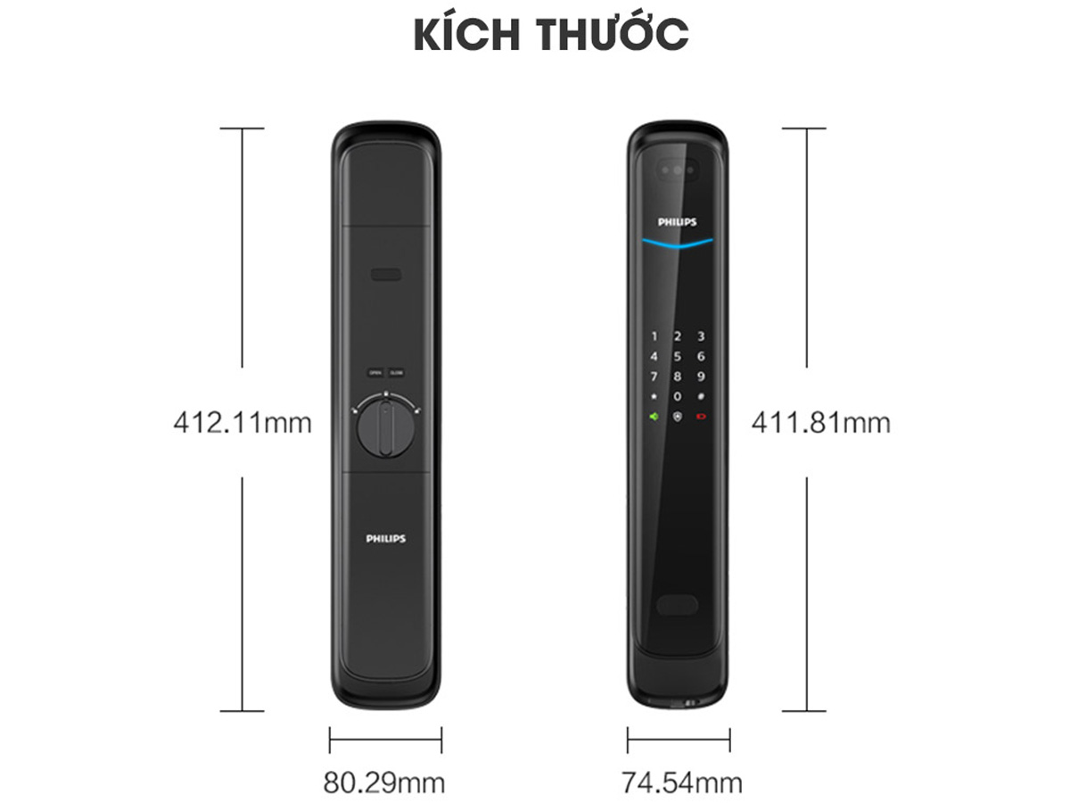 Khóa cửa thông minh Philips DDL702-8HWS