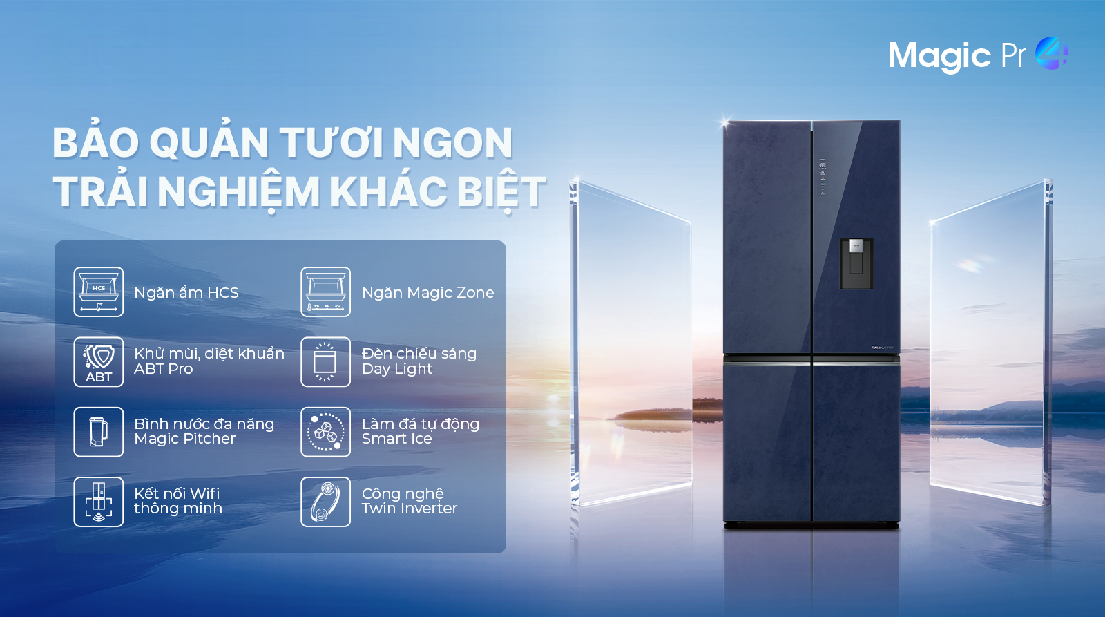 Tủ lạnh Aqua Inverter Multi Door AQR-MA600XA(WGL)U1