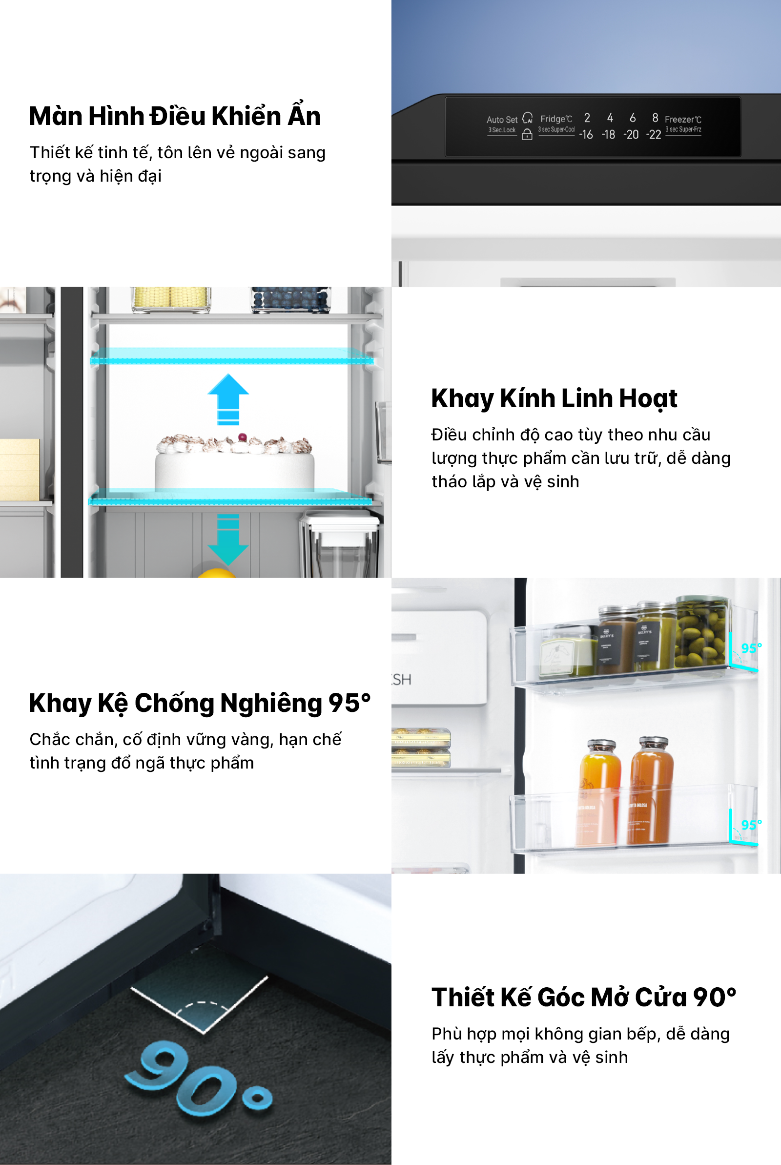 Tủ lạnh Side By Side Aqua