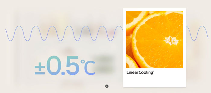 tủ lạnh LG LBD33BLMA sử dụng công nghệ LinearCooling