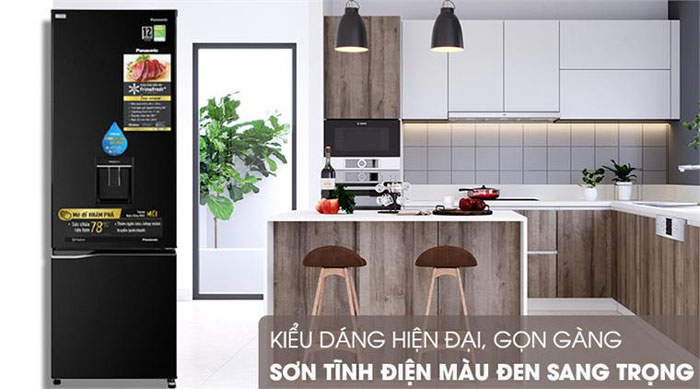 Tủ lạnh Panasonic Inverter 322 lít NR BC360WKVN là mẫu tủ lạnh ngăn đá dưới hiện đại