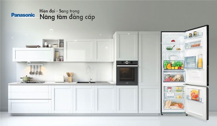 Panasonic NR BC360WKVN có dung tích 322 lít