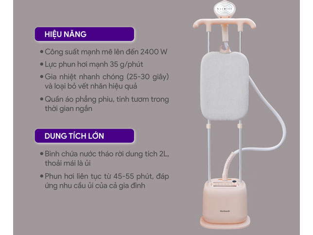 Bàn ủi hơi nước đứng  