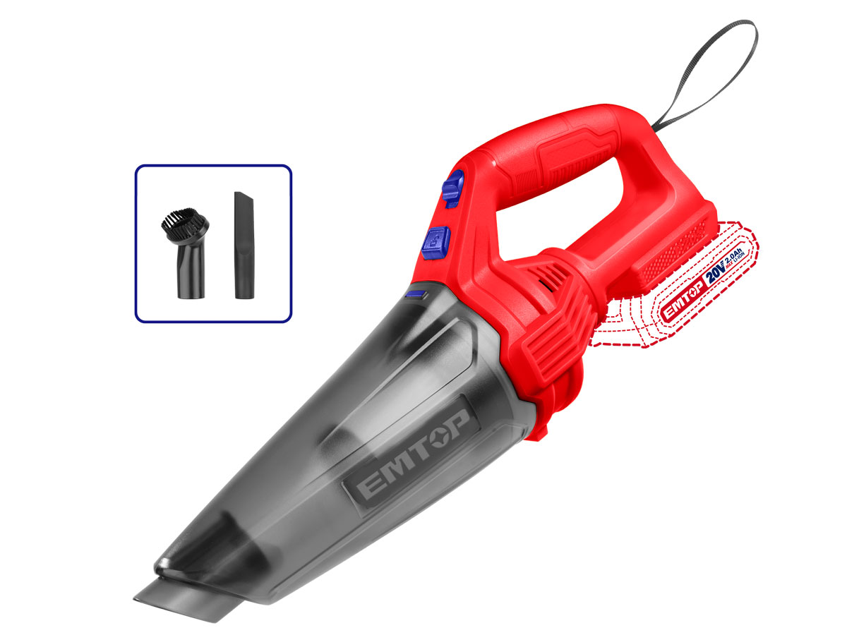 Máy hút bụi dùng pin 20V Emtop ELVC201261 (chưa pin, sạc)