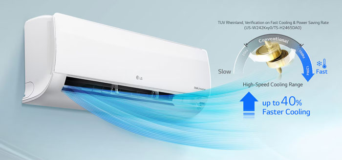 Điều hòa LG 12.000 BTU 1 chiều IEC12G1 có chế độ làm lạnh nhanh