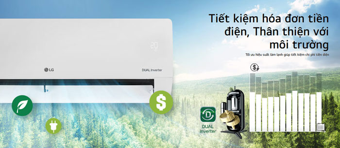 Điều hòa LG 1 chiều IEC12G1 tiết kiệm điện năng hiệu quả