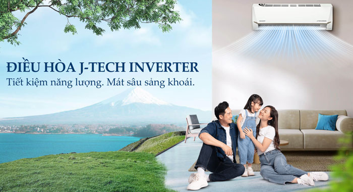 máy lạnh Sharp AH-X13CEWC có kiểu dáng đẹp