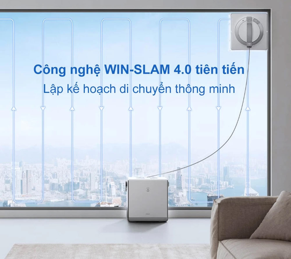 Robot lau kính Ecovacs