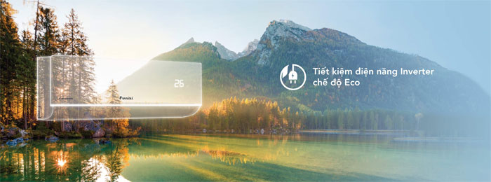điều hòa 2 chiều nên Funiki HIH-09TMU có khả năng tiết kiệm điện năng hiệu quả