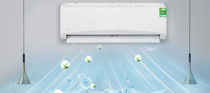 Máy điều hòa Midea 18.000 BTU MSAFGII-18CRN8 có kiểu dáng hiện đại