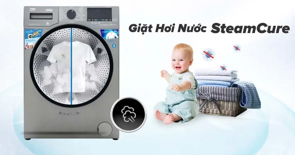 Máy giặt Beko 10.5kg B3DFT5105472M