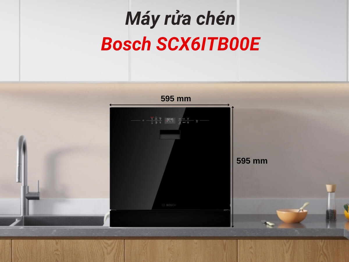 Máy rửa chén bán âm Bosch SCX6ITB00E serie 6