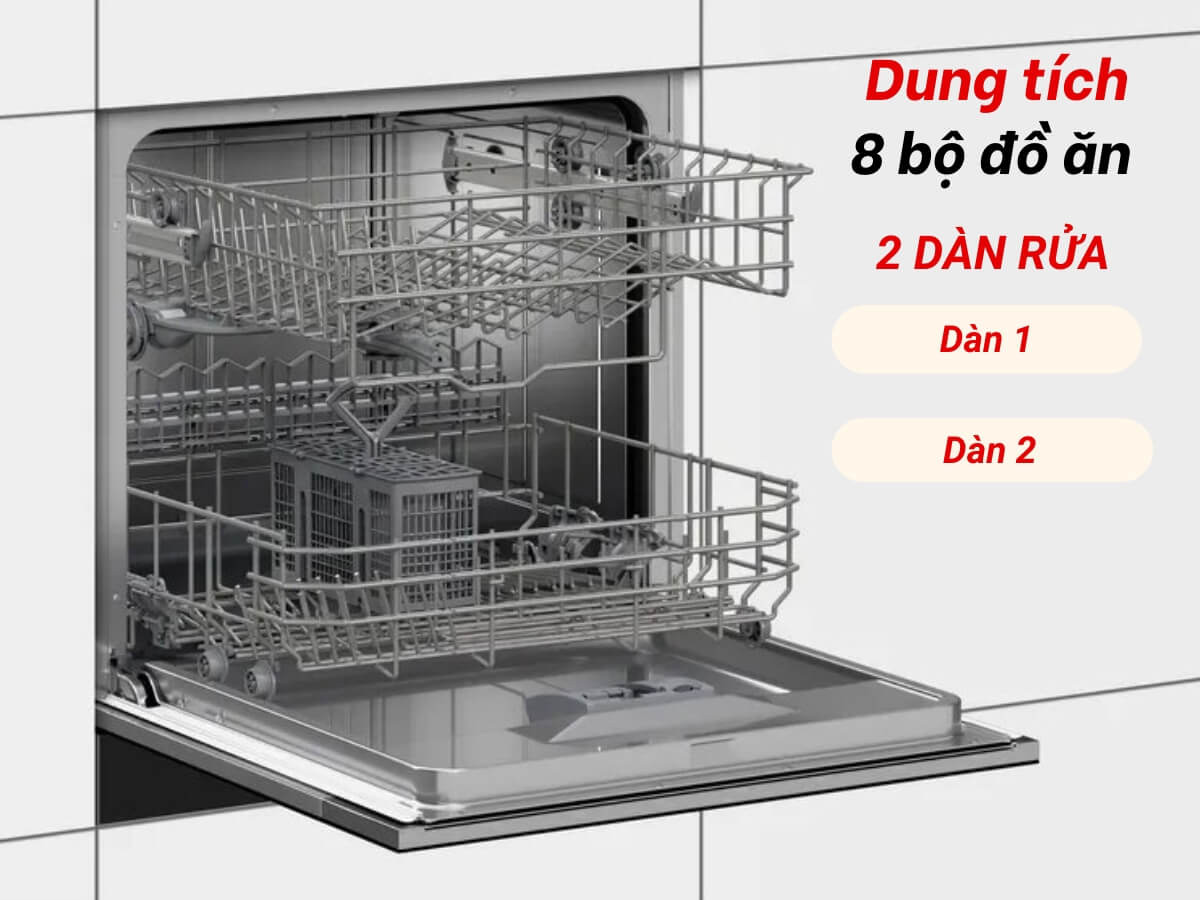 Máy rửa chén bán âm Bosch SCX6ITB00E
