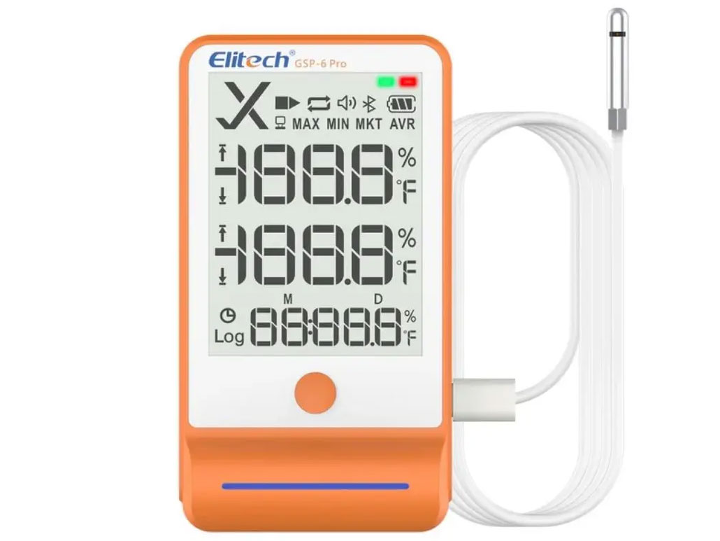 Nhiệt ẩm kế tự ghi Elitech GSP-6 Pro (Bluetooth, 100.000 điểm ghi)