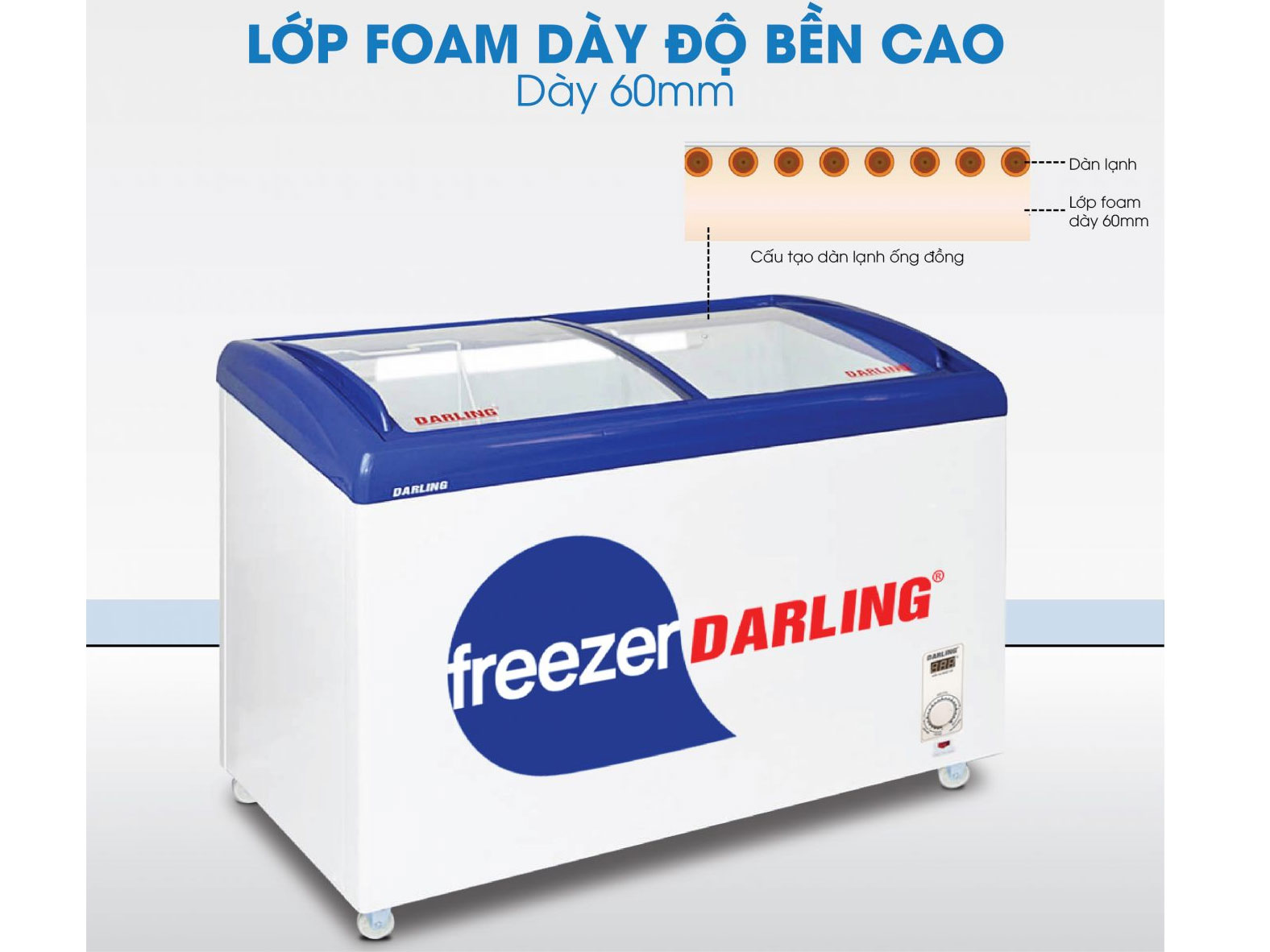 Tủ kem Darling  