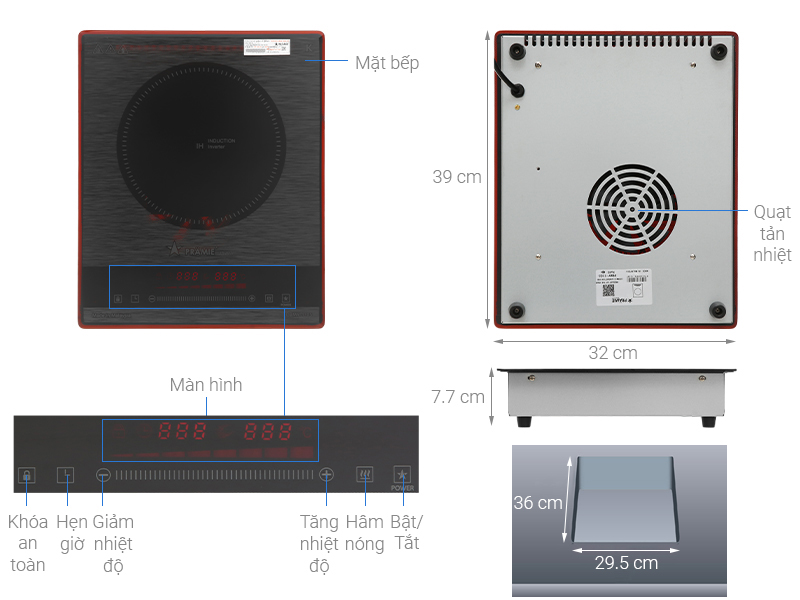 Bếp từ Pramie PRMY-1105