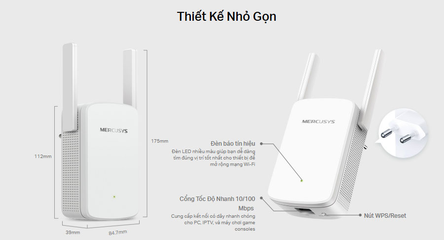 Bộ mở rộng sóng Mercusys ME30