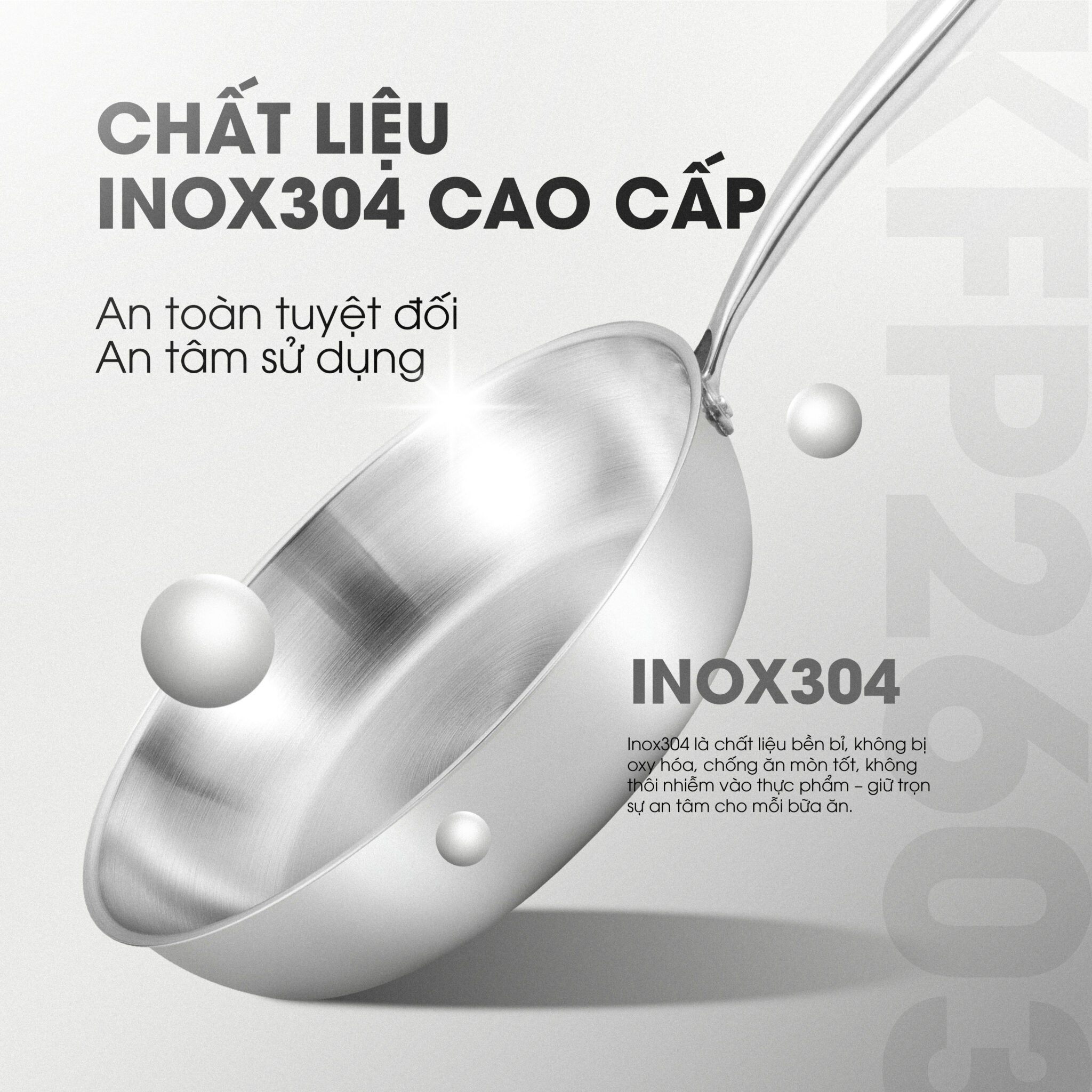 Chảo rán inox liền khối cao cấp Kalite KFP2603