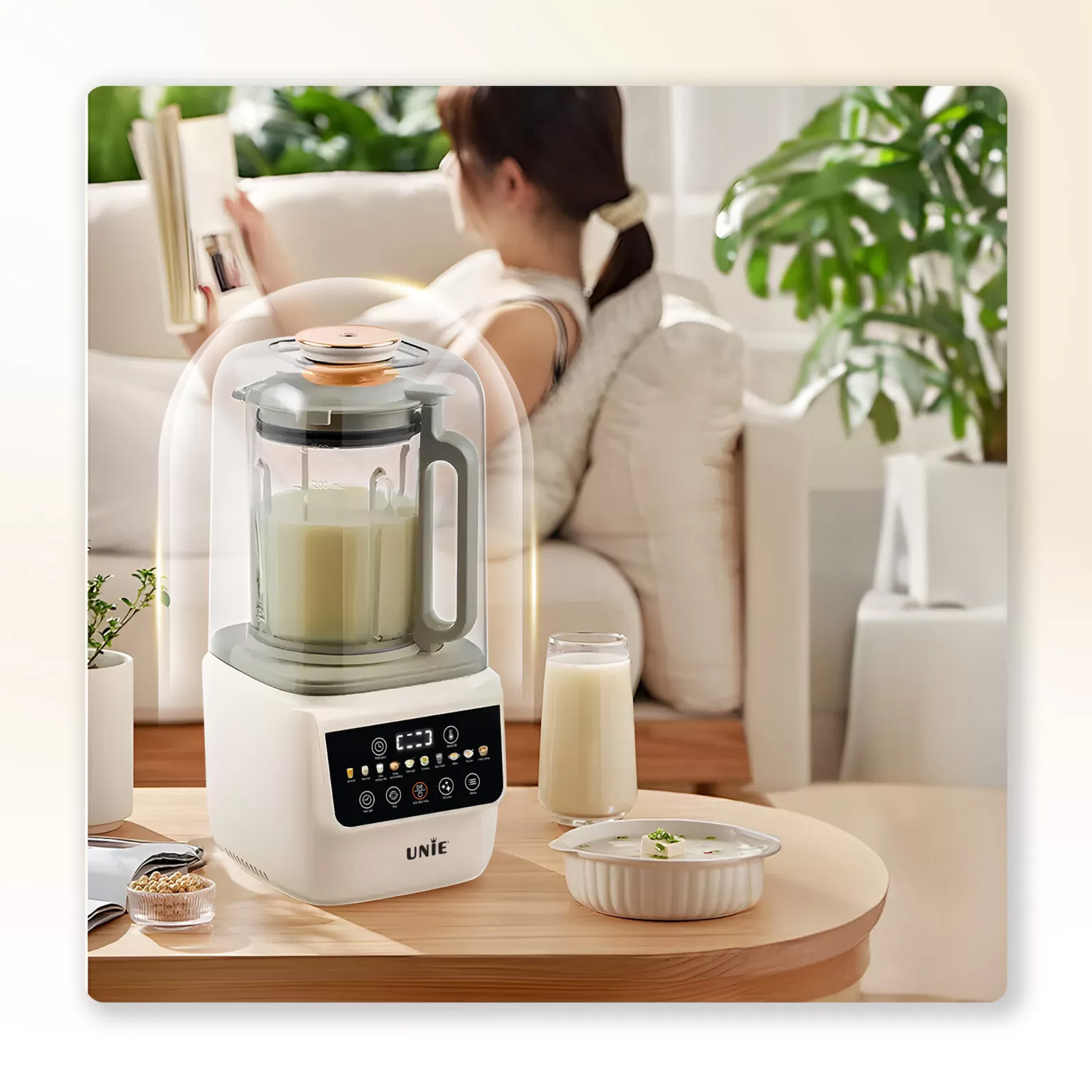 Máy làm sữa hạt UNIE UCB15