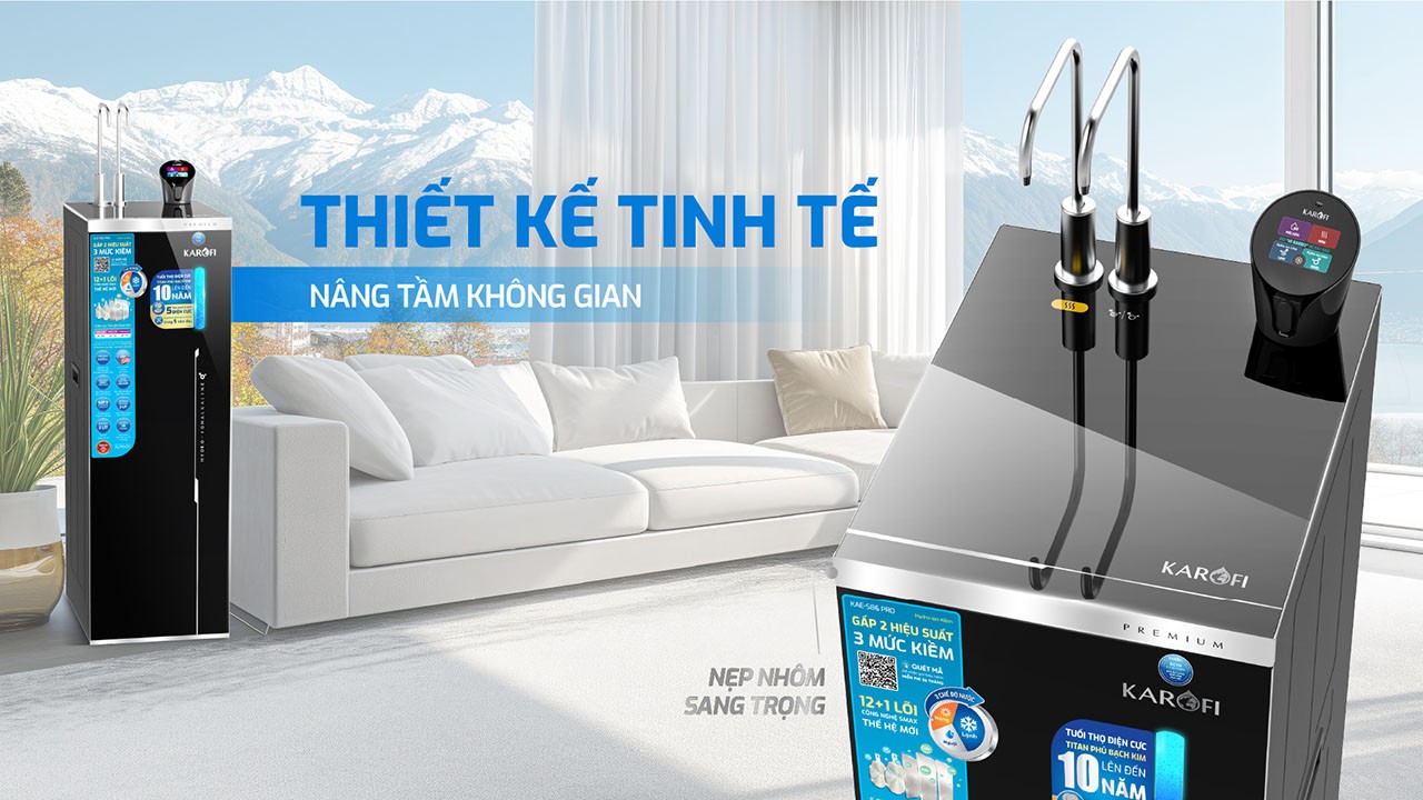 Máy lọc nước nóng lạnh Karofi