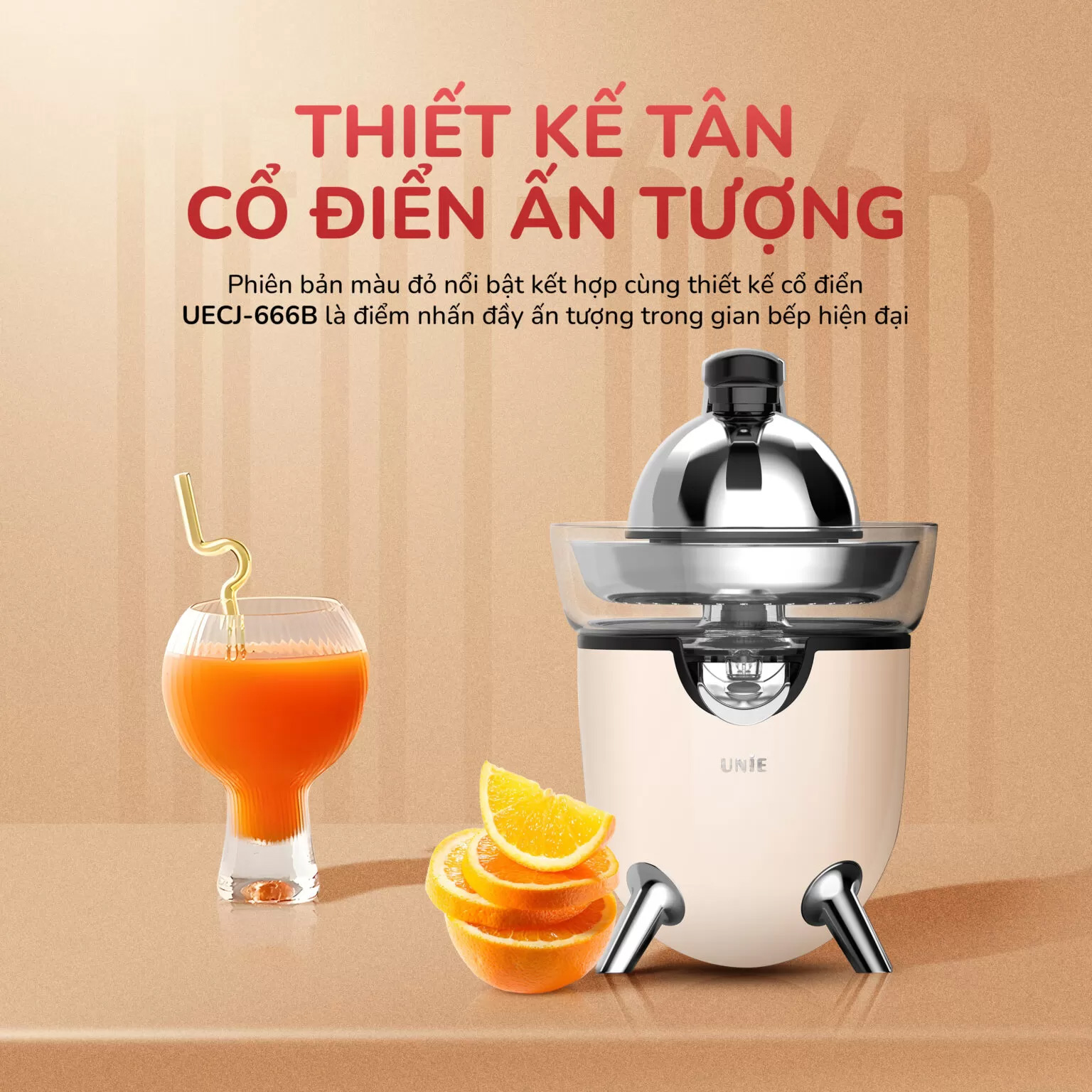 Máy vắt cam điện tự động Unie UECJ-666