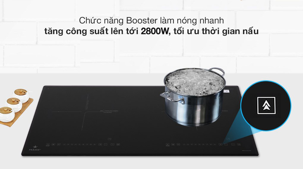 Bếp từ đôi lắp âm Pramie 2208 