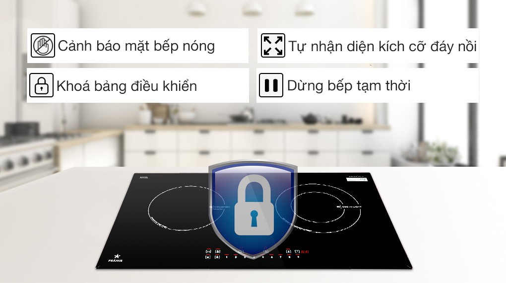 Bếp từ hồng ngoại lắp âm Pramie