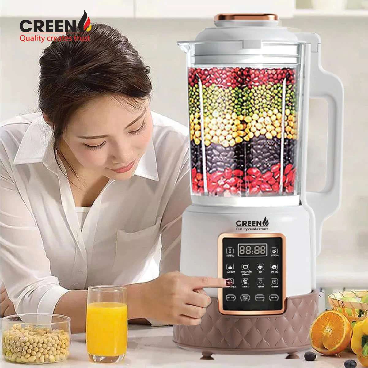 Máy làm sữa hạt đa năng CR-600