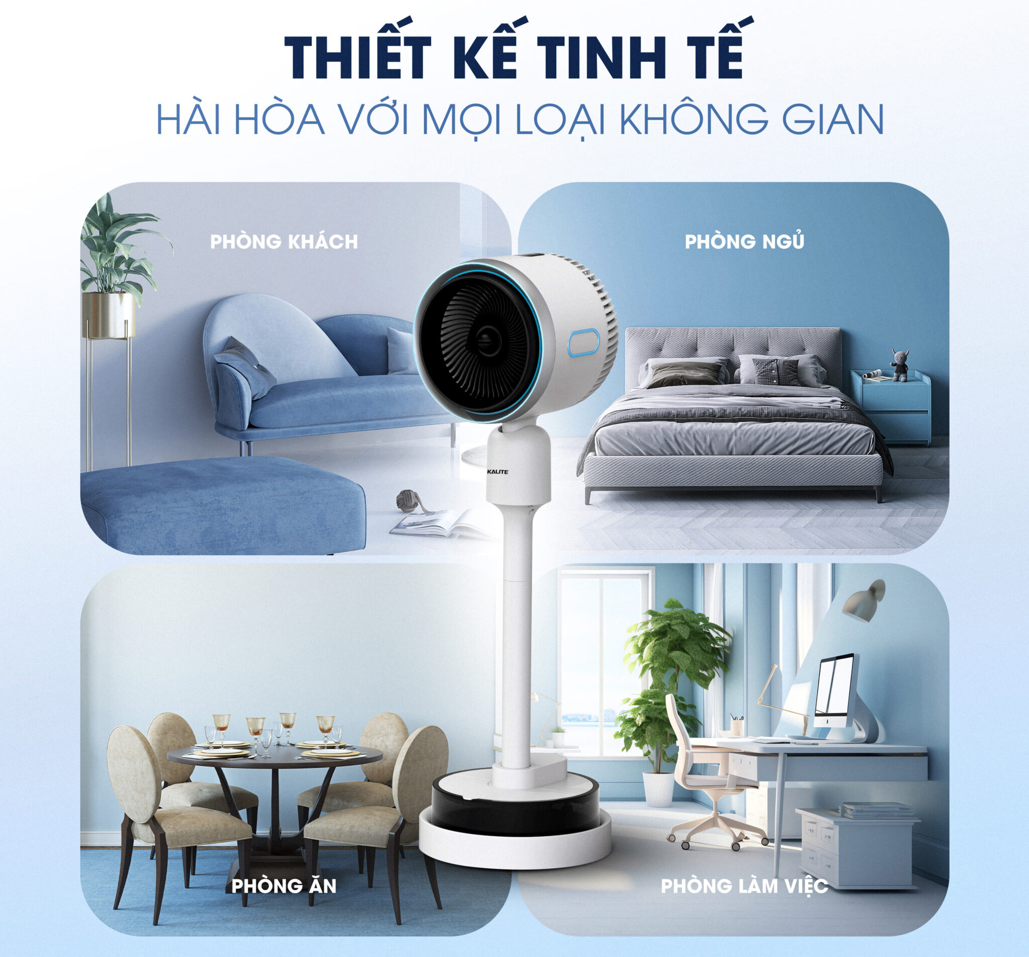 Quạt điều hòa thông minh Kalite KSA369