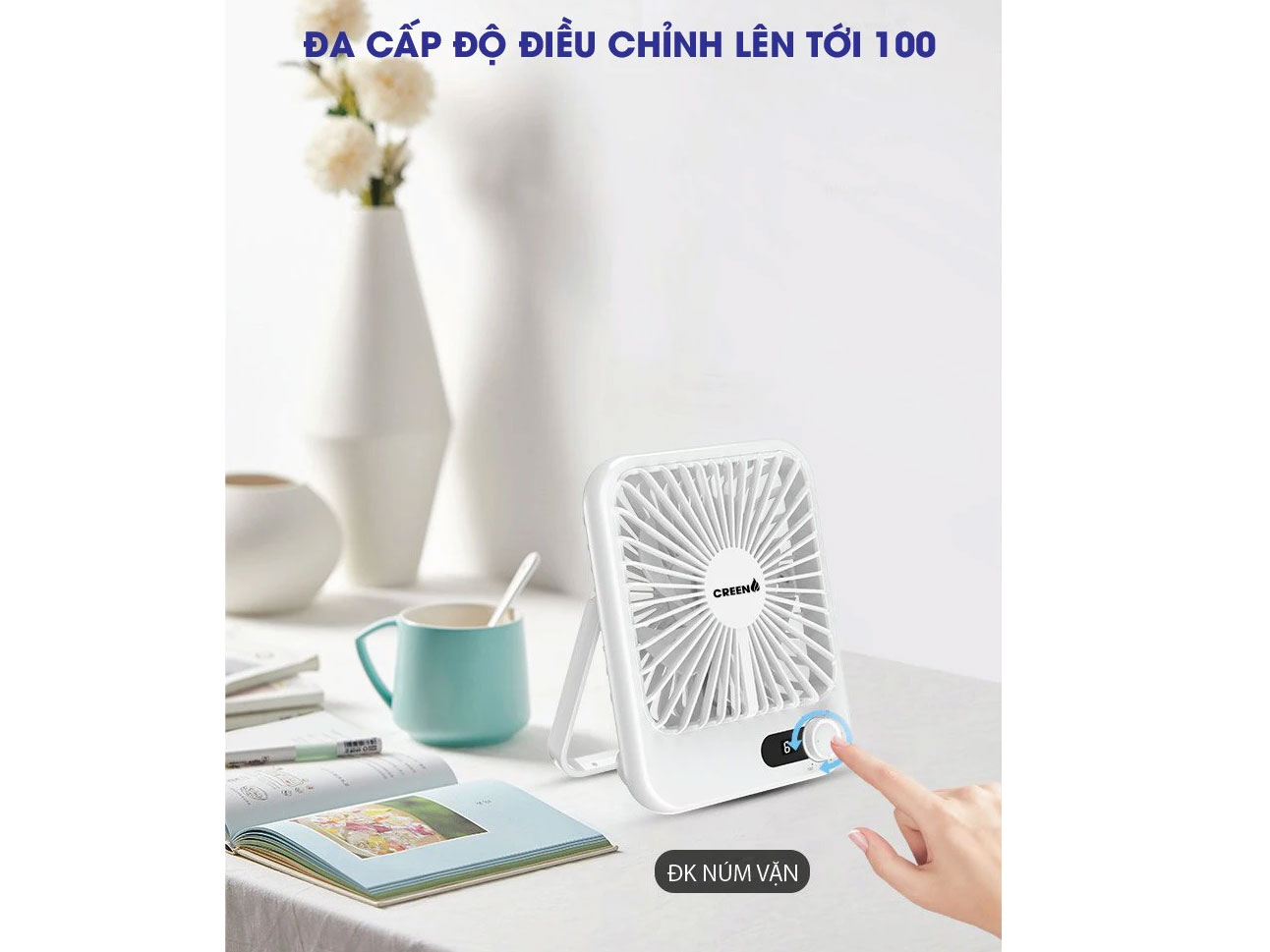 Quạt tích điện mini Creen CR-SK101 