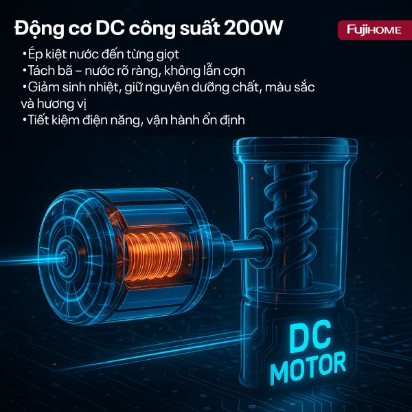 Máy ép chậm Fujihome SJ50C