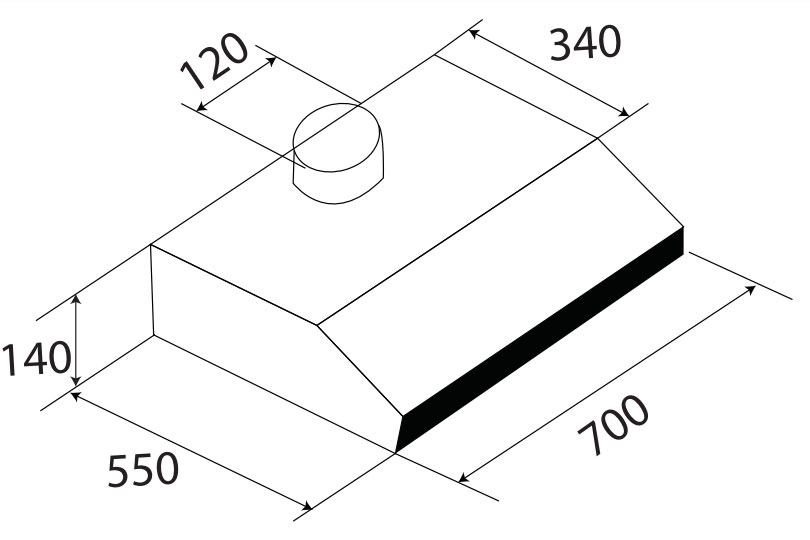 Máy hút mùi Kaff KF-700W