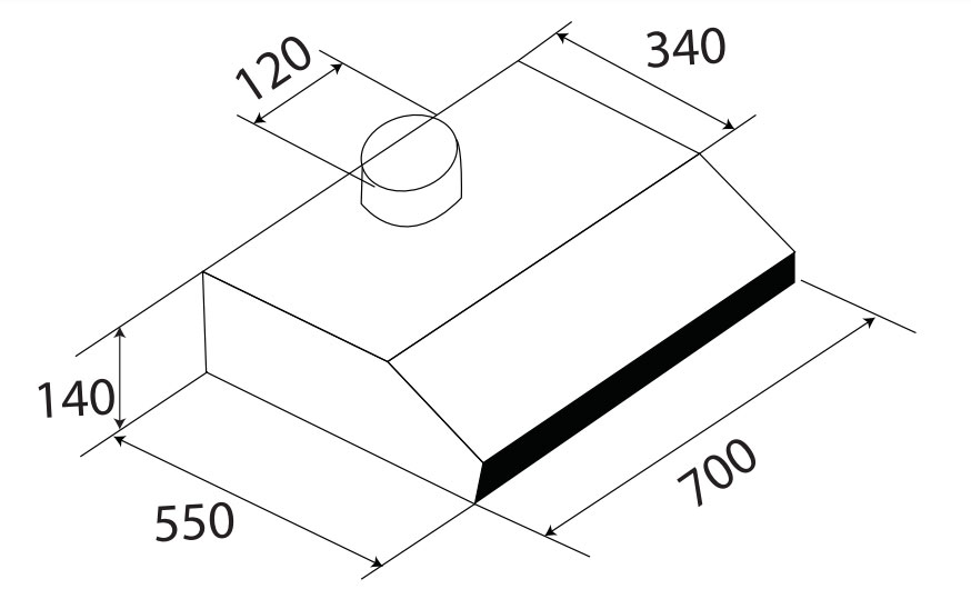 Máy hút mùi Kaff KF-703B