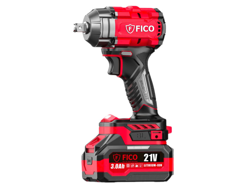 Máy siết bu lông dùng pin 21V Fico FC-380W (2 pin 3Ah, sạc)