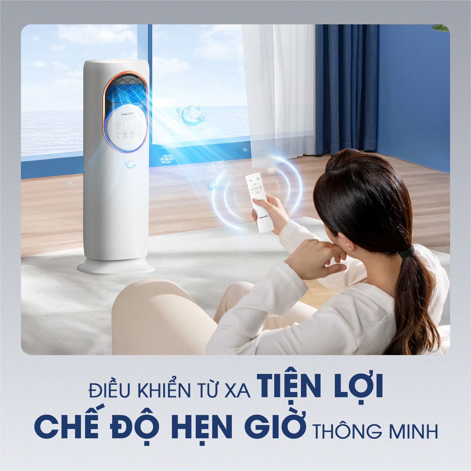 Quạt điều hòa thông minh All in One Kalite KSA368