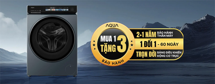 Tặng thêm ưu đãi bảo hành đặc biệt khi mua máy giặt Aqua Tặng thêm ưu đãi bảo hành đặc biệt khi mua máy giặt Aqua