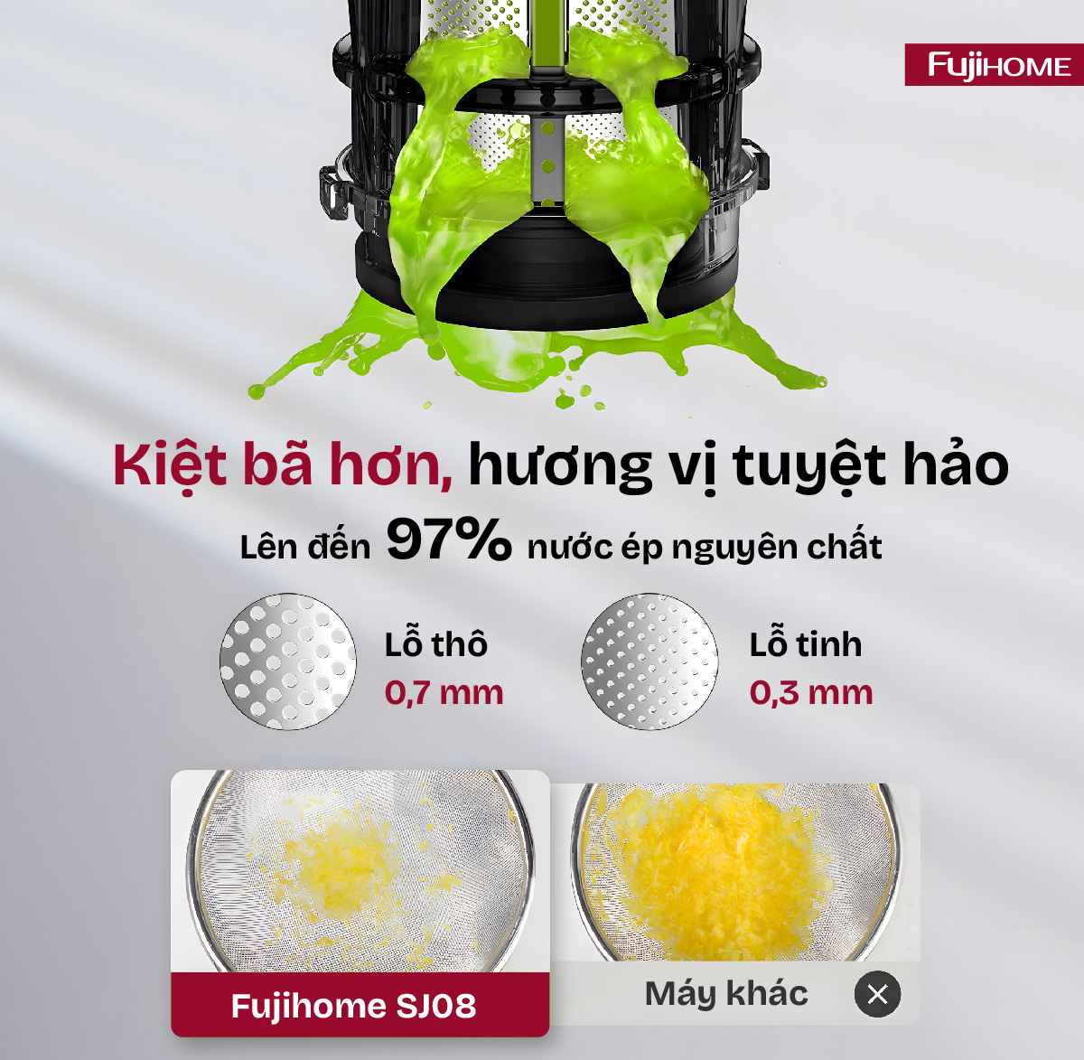 Máy ép Fujihome SJ08