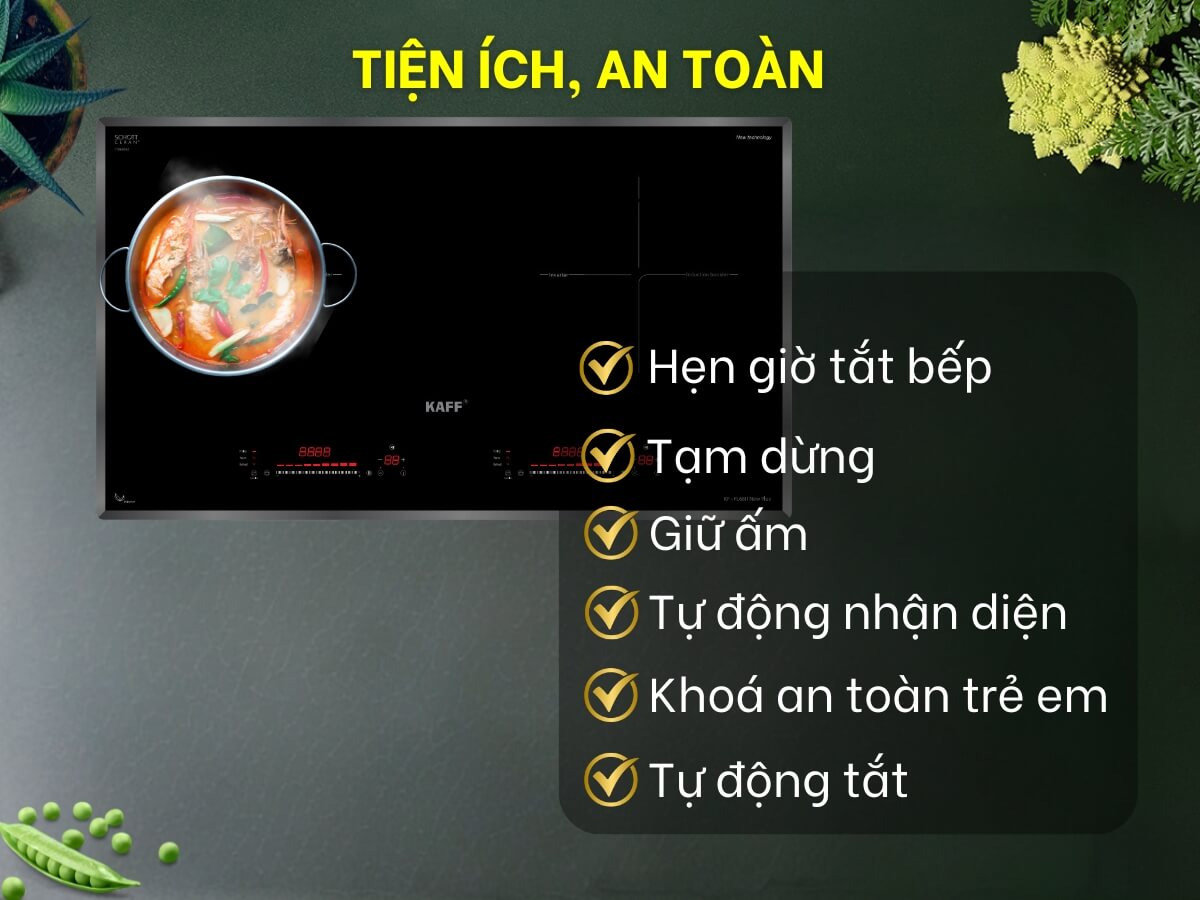 Bếp từ đôi Kaff