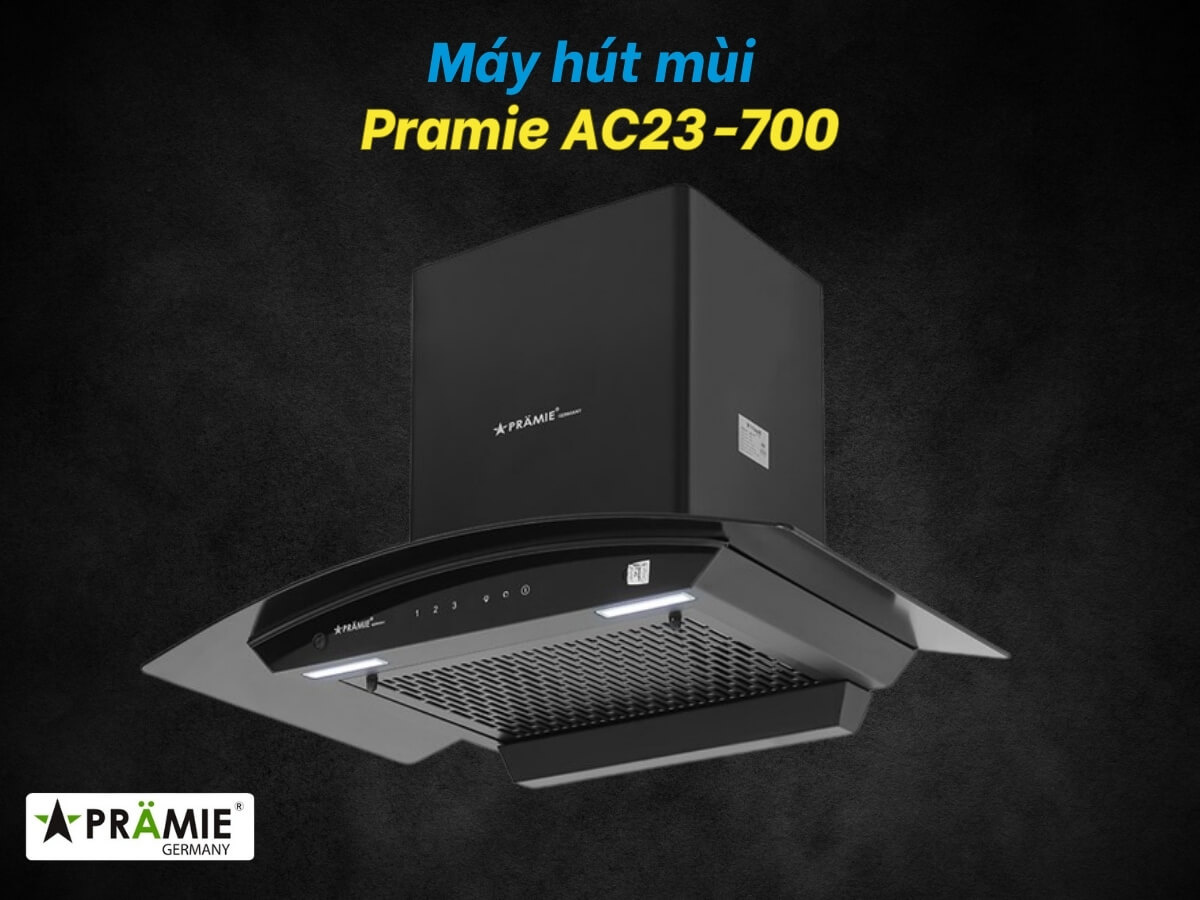 Máy hút mùi kính cong Pramie AC23-700