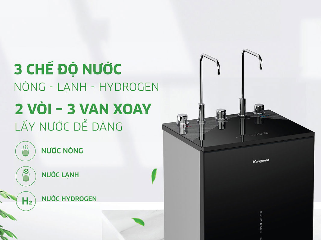 Máy lọc nước Kangaroo Hydrogen Infinity nóng lạnh KGHC10V6Máy lọc nước Kangaroo Hydrogen Infinity nóng lạnh KGHC10V6