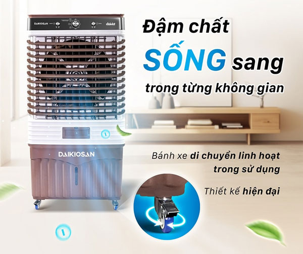 Quạt điều hòa Daikiosan DM208 được thiết kế với tính linh hoạt cao