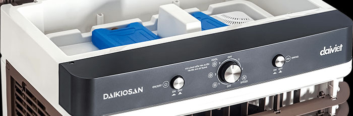 Quạt điều hòa Daikiosan DM208 có bảng điều khiển dễ dùng